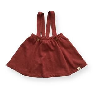 Lulu + Roo Burnt Orange Suspender Skirt